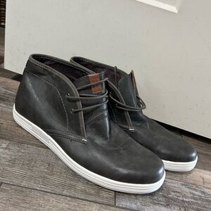 BEN SHERMAN men’s chuka shoes boots charcoal grey